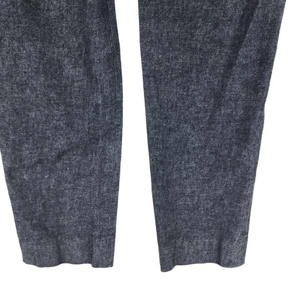 Banana Republic Sloan Fit Crop Pants sz 4 Women Muted Blue Buttons 30x26 Stretch - Picture 5 of 9